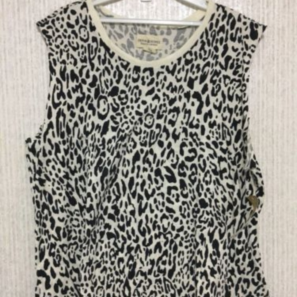 Womens Tank Top Medium M Large Beige Great